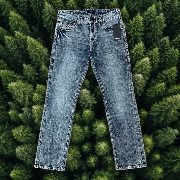 TRUE RELIGION ACID WASHED JEANS